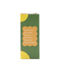 Eco-friendly waste bags packaging listing features like easy-tie handles, leak-proof, and sustainable design.