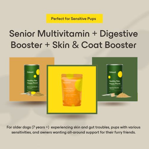 Senior Multivitamin + Digestive Booster + Skin & Coat Booster