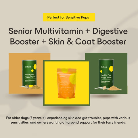Senior Multivitamin + Digestive Booster + Skin & Coat Booster